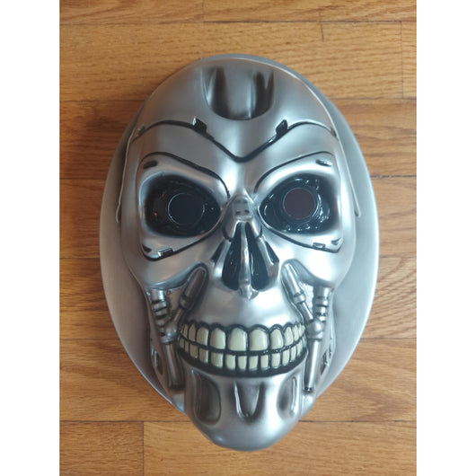 Terminator 2 T2 3-D Endoskeleton Plastic Mask 1999 Movie Collectible Prop Rare