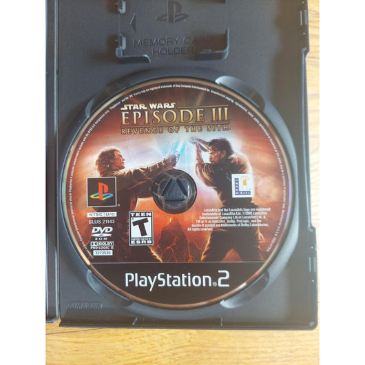 Star Wars Episode III Revenge of the Sith CIB Sony PS2 Tested Authentic Game