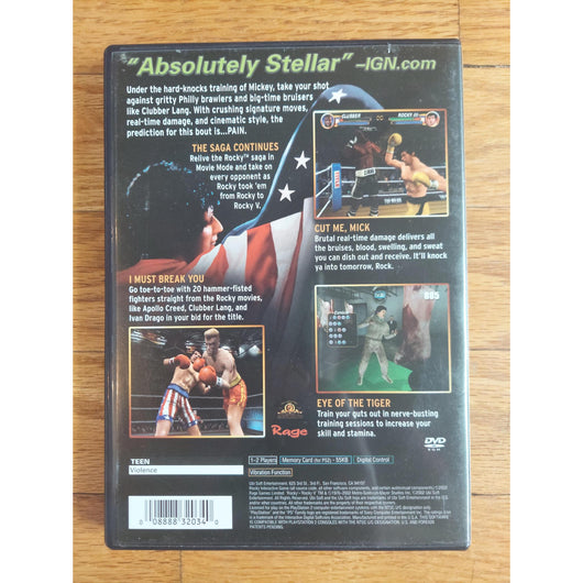 Rocky Sony PlayStation 2 PS2 Complete CIB Tested Authentic w/Manual Black Label