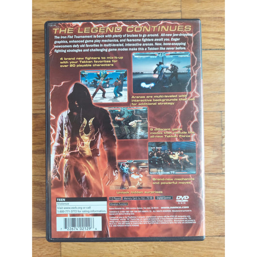Tekken 4 Black Label CIB Complete Tested Sony PlayStation 2 PS2 Authentic Game