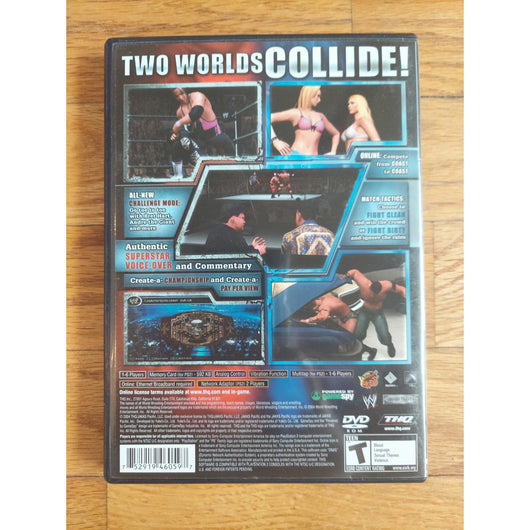 WWE SmackDown Vs Raw Complete CIB Sony PlayStation 2 PS2 Tested Authentic Game