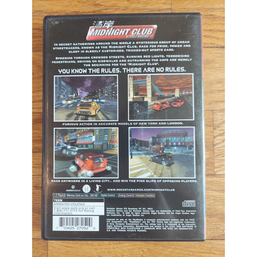 Midnight Club Street Racing Greatest Hits CIB Sony PS2 Tested Authentic Game
