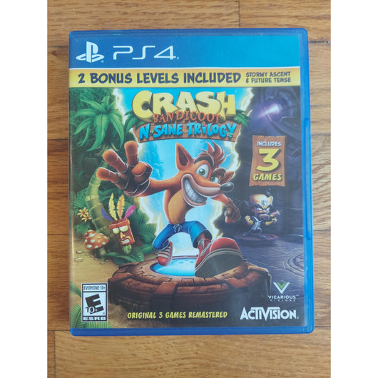 Crash Bandicoot N. Sane Trilogy PS4 PlayStation 4 Remastered With Case & Disc