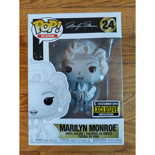 Funko Pop! Icons Marilyn Monroe #24 Black & White EE Exclusive Vinyl Figure