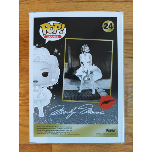 Funko Pop! Icons Marilyn Monroe #24 Black & White EE Exclusive Vinyl Figure