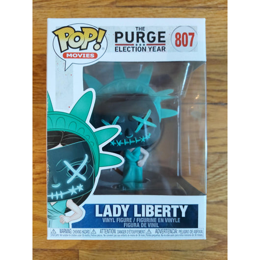Funko Pop! Movies The Purge Election Year Lady Liberty #807 Vinyl Figure Box