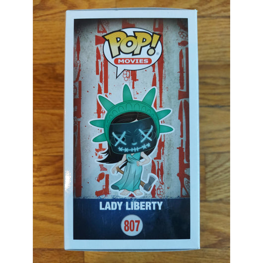 Funko Pop! Movies The Purge Election Year Lady Liberty #807 Vinyl Figure Box