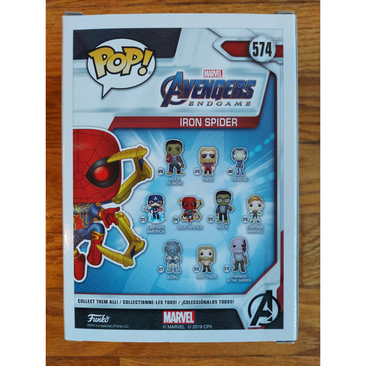 Funko Pop Marvel Avengers Endgame Iron Spider #574 Bobble-Head w/ Original Box