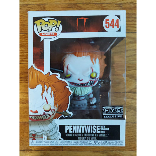 Funko Pop! IT Pennywise with Wrought Iron #544 FYE Exclusive Vinyl Figure