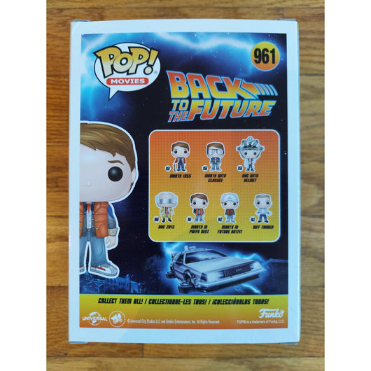 Funko Pop! Back to the Future Marty in Puffy Vest #961 Vinyl Figure Movies