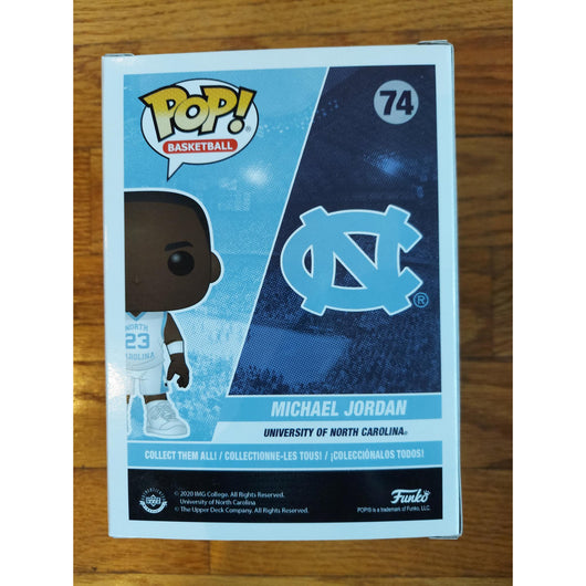 Funko Pop! North Carolina Michael Jordan #74 UNC Basketball Vinyl Figure New
