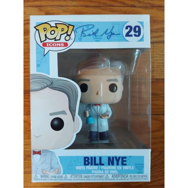 Funko Pop! Icons Bill Nye #29 Vinyl Figure Science Guy Collectible w/ Box