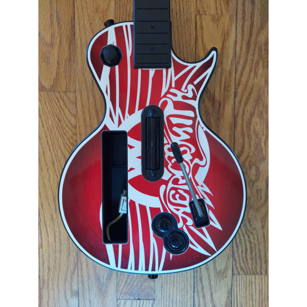 Wireless Aerosmith Les Paul Guitar Hero Wii Bundle w/ Strap & Aerosmith Game