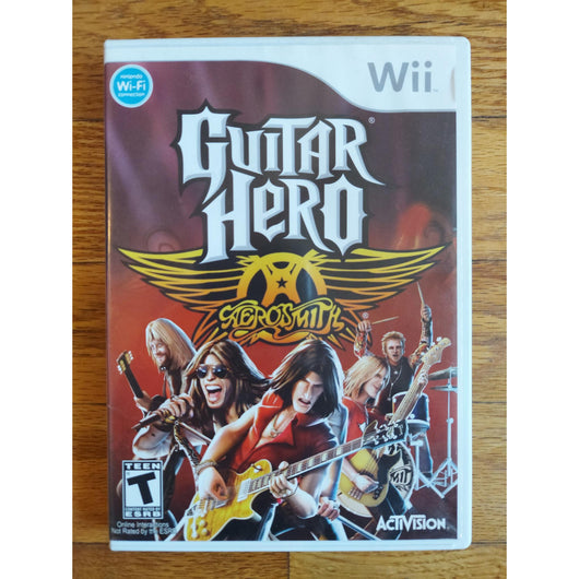 Wireless Aerosmith Les Paul Guitar Hero Wii Bundle w/ Strap & Aerosmith Game