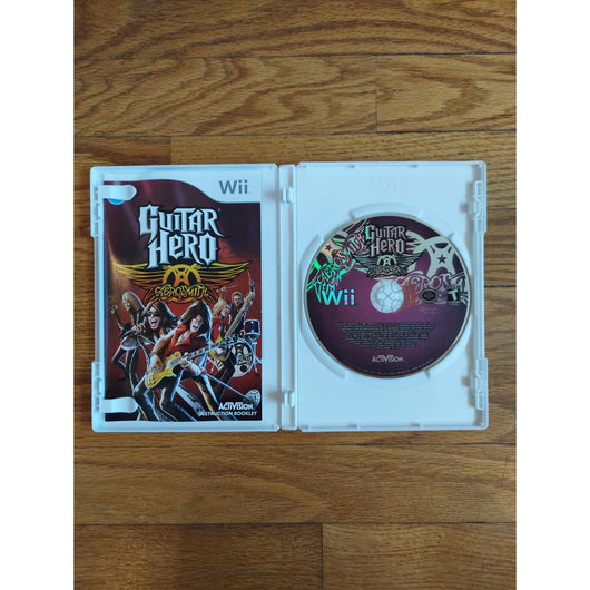 Wireless Aerosmith Les Paul Guitar Hero Wii Bundle w/ Strap & Aerosmith Game