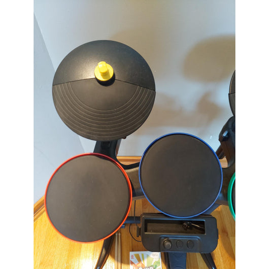 Activision Band Hero Wireless Drum Kit Wii w/ Game, Pedal & Sticks Tested Set