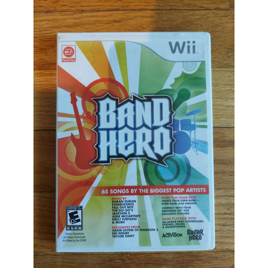 Activision Band Hero Wireless Drum Kit Wii w/ Game, Pedal & Sticks Tested Set