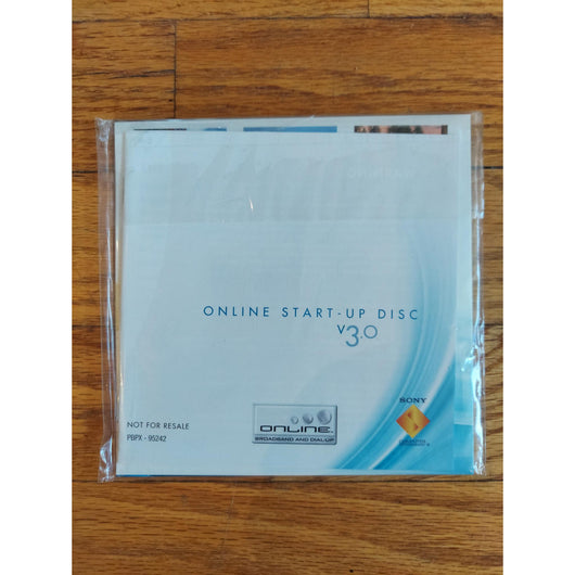 PS2 Online Start-Up Disc V3.0 Brand New Sealed PlayStation 2 Sony PS2 Disc