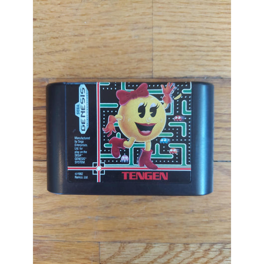 Ms. Pac-Man (No Manual) - Sega Genesis Classic Arcade Maze Game Authentic
