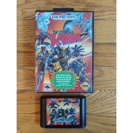 X-Men (No Manual) - Sega Genesis Complete Tested Authentic Marvel Action Game