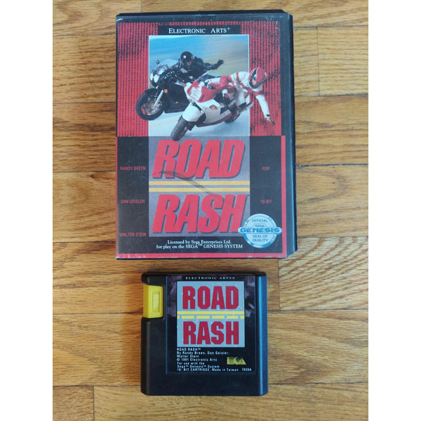 Road Rash (No Manual) Sega Genesis Motorcycle Racing Game w/ Case Authentic