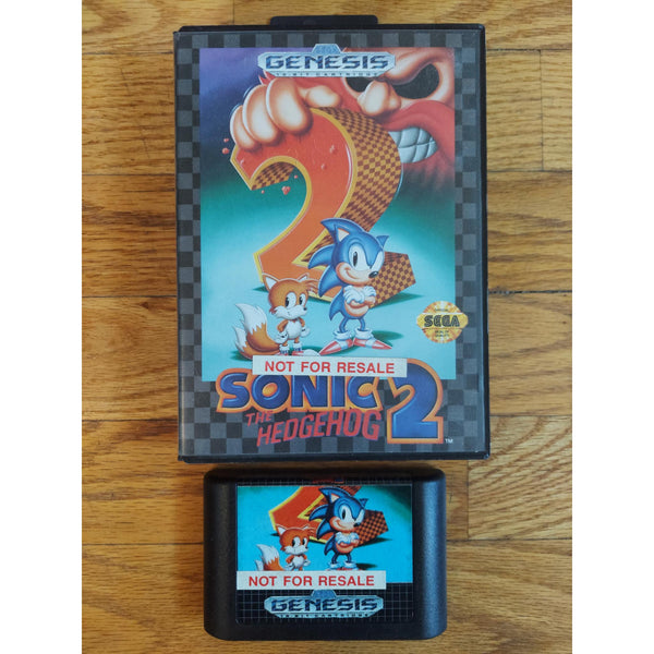 Sonic the Hedgehog 2 (No Manual) Sega Genesis Game w/ Case Not for Resale