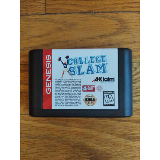 College Slam (CIB) Sega Genesis Complete in Box Basketball Game Authentic USA