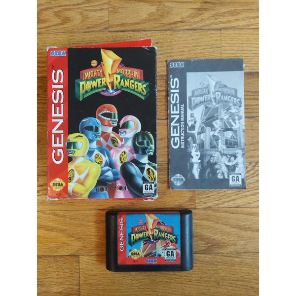 Mighty Morphin Power Rangers (CIB) Sega Genesis Complete in Box Authentic