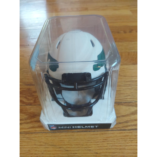 Jermaine Johnson Signed NY Jets Lunar Eclipse Riddell NFL Mini Helmet w/ Case