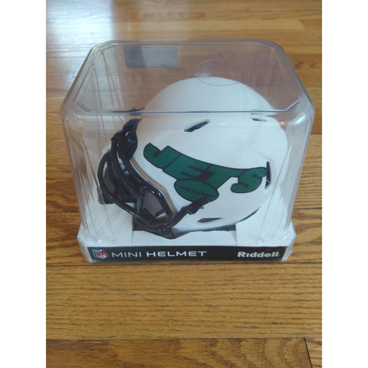 Jermaine Johnson Signed NY Jets Lunar Eclipse Riddell NFL Mini Helmet w/ Case