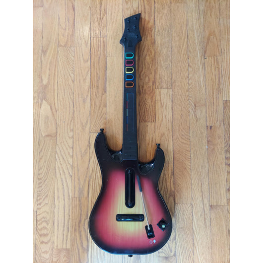 Guitar Hero Wireless Sunburst Guitar Controller Xbox 360 Tested Works RedOctane