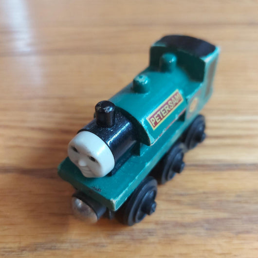 Thomas & Friends Petersam 1994 Wooden Railway Train Engine 4 Gullane Vintage