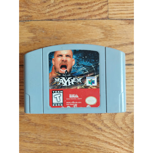 WWF War Zone & WCW Mayhem Nintendo 64 N64 Wrestling Game Cartridge Lot 2-Pack