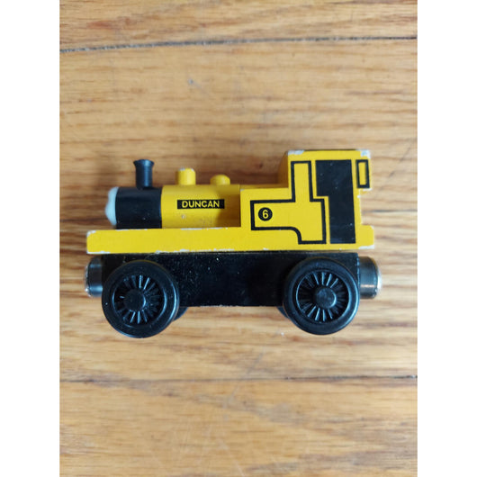 Thomas & Friends Wooden Railway Duncan #6 1997 Vintage Wooden Train Engine Toy