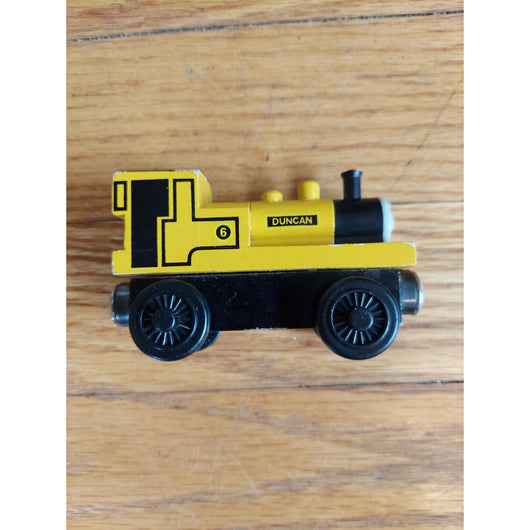 Thomas & Friends Wooden Railway Duncan #6 1997 Vintage Wooden Train Engine Toy