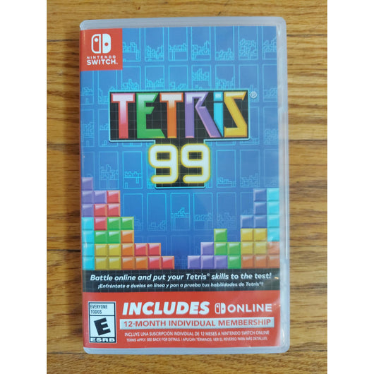 Tetris 99 Nintendo Switch Game w/ Case & Cartridge Battle Royale Puzzle Game