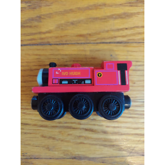 Thomas & Friends Wooden Railway Ivo Hugh (2002) Red Engine Wooden Train Toy