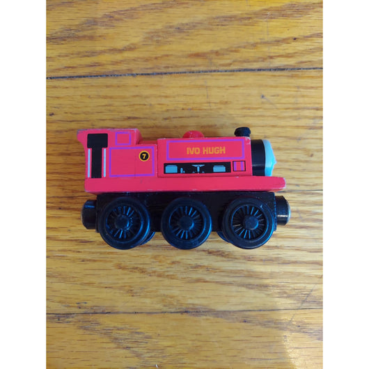 Thomas & Friends Wooden Railway Ivo Hugh (2002) Red Engine Wooden Train Toy