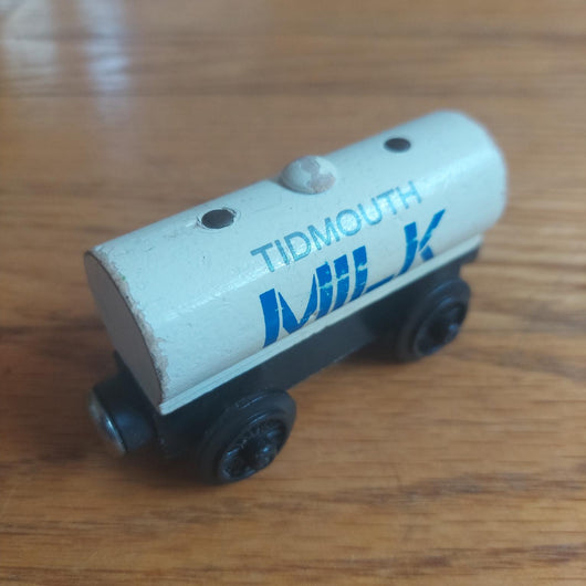 Thomas & Friends Wooden Railway Tidmouth Milk Tanker Train Car Wooden Brio Toy