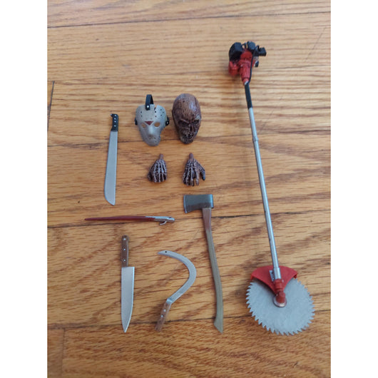 NECA Friday the 13th Part VII Ultimate Jason Accessories 10-Piece Weapon Lot