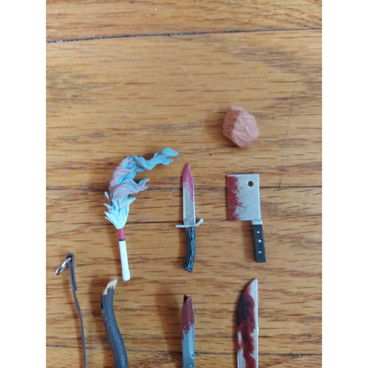 NECA Friday the 13th Part V Ultimate Roy Burns Accessories 8-Piece Weapon Lot