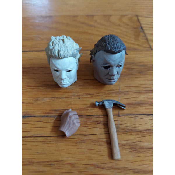 NECA Halloween 2 Ultimate Michael Myers Action Figure Accessories Lot (4 Pcs)