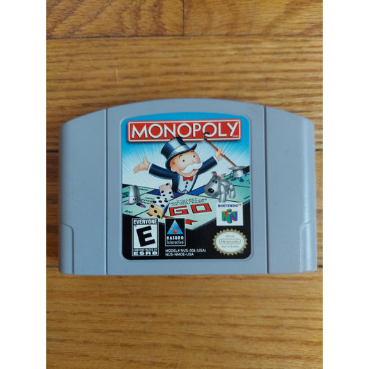 Monopoly Nintendo 64 N64 Authentic Hasbro Classic Board Game Cartridge OEM Only