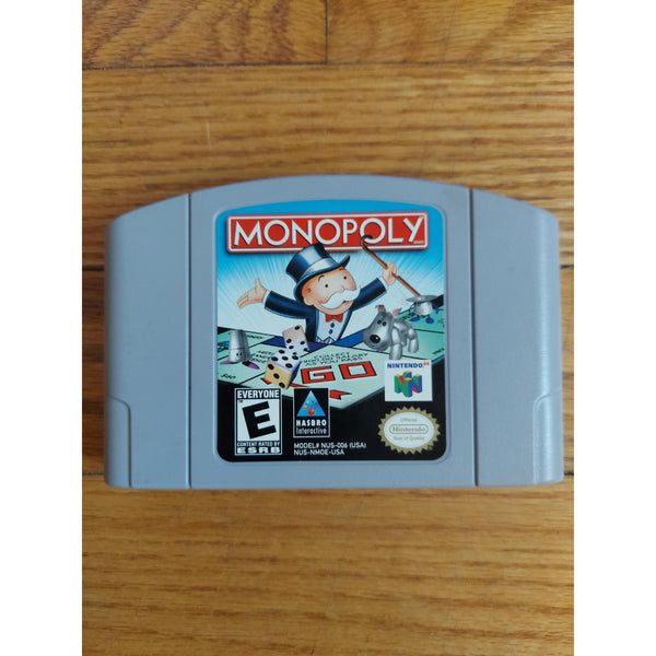 Monopoly Nintendo 64 N64 Authentic Hasbro Classic Board Game Cartridge OEM Only