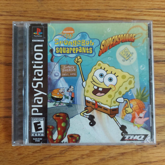SpongeBob SquarePants SuperSponge CIB PS1 PlayStation 1 Complete Game
