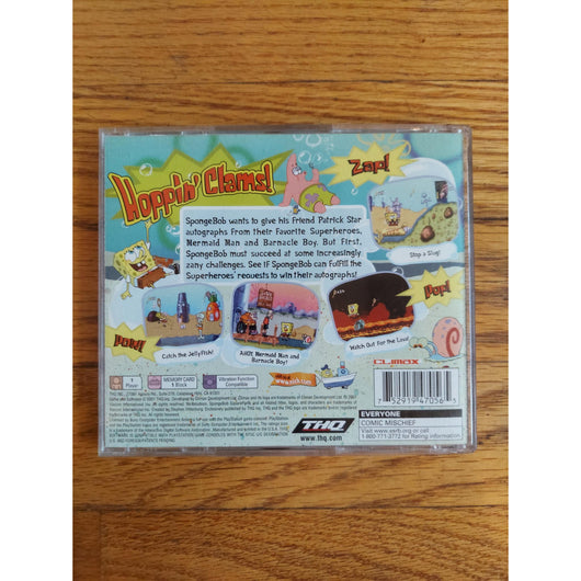 SpongeBob SquarePants SuperSponge CIB PS1 PlayStation 1 Complete Game