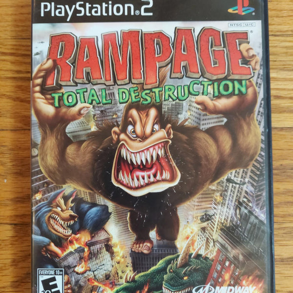 Rampage: Total Destruction CIB PS2 PlayStation 2 Game Case & Manual 2006