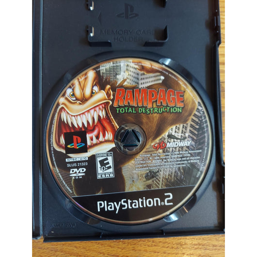 Rampage: Total Destruction CIB PS2 PlayStation 2 Game Case & Manual 2006