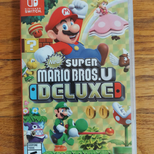 New Super Mario Bros. U Deluxe Nintendo Switch Complete Case & Game