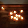 10 Frosted Skull Halloween String Lights Spooky Indoor Party Decor Light Set